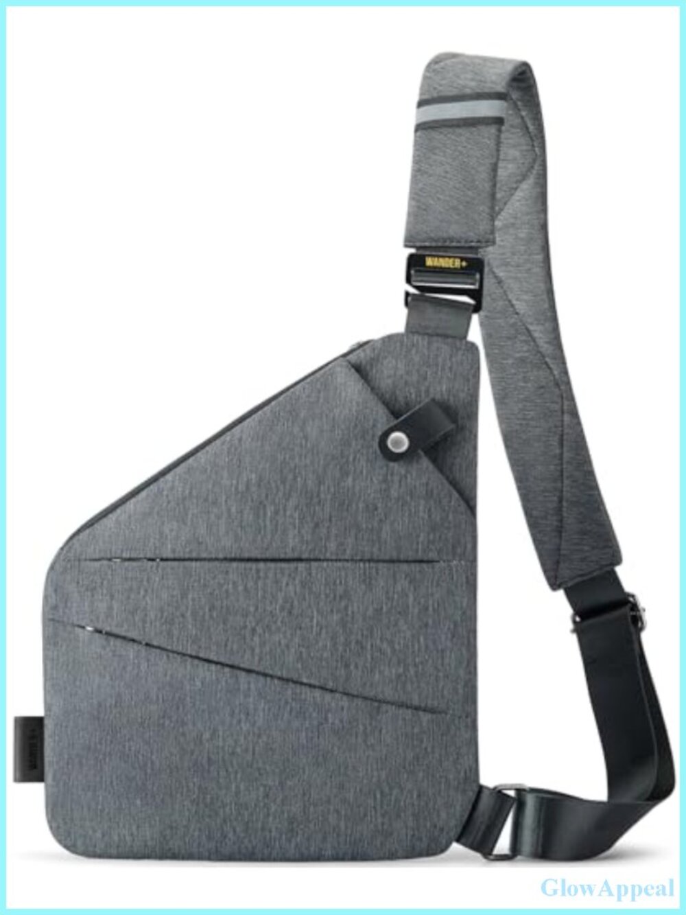Anti Theft Crossbody Travel Bag Multi-Pocket Slim Sling Oxford